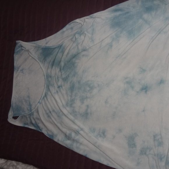 American eagle blue and white tie dye tee - Picture 1 of 2